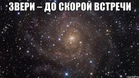 звери – до скорой встречи 