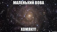 маленький вова хомяк!!!