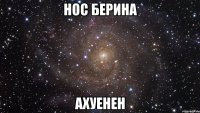 нос берина ахуенен