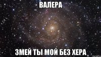 валера змей ты мой без хера