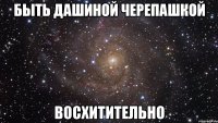 быть дашиной черепашкой восхитительно