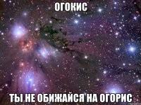 огокис ты не обижайся на огорис