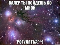 валер ты пойдешь со мной рогулять?^^)