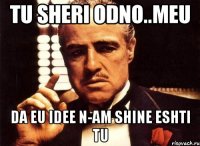 tu sheri odno..meu da eu idee n-am shine eshti tu