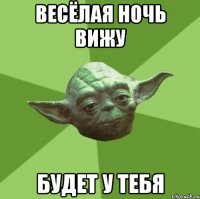 весёлая ночь вижу будет у тебя