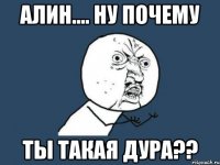 алин.... ну почему ты такая дура??