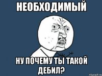 необходимый ну почему ты такой дебил?