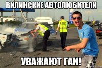 вилинские автолюбители уважают гаи!