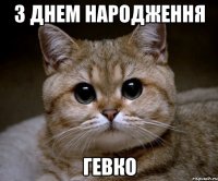 з днем народження гевко