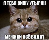 я тебя вижу утырок межики всё видят