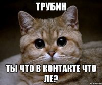 трубин ты что в контакте что ле?