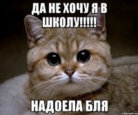 да не хочу я в школу!!! надоела бля