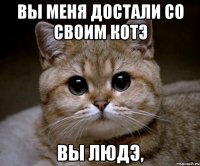 вы меня достали со своим котэ вы людэ,