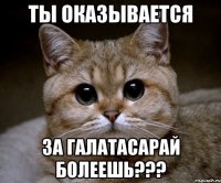 ты оказывается за галатасарай болеешь???