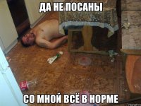 да не посаны со мной всё в норме