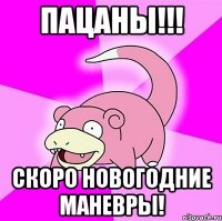 пацаны!!! скоро новогодние маневры!