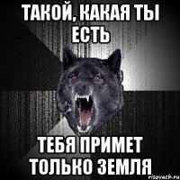 такой, какая ты есть тебя примет только земля