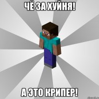 чё за хуйня! а это крипер!