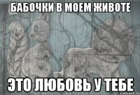 бабочки в моем животе это любовь у тебе