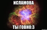 исламова ты говно:3