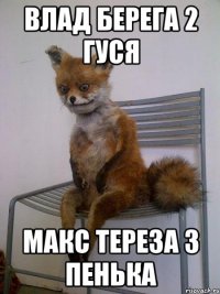 влад берега 2 гуся макс тереза 3 пенька