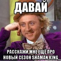 давай расскажи мне ещё про новый сезон shaman king