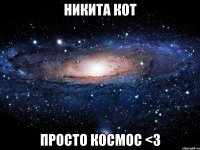 никита кот просто космос <3