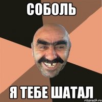 соболь я тебе шатал