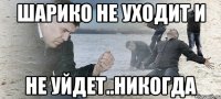 шарико не уходит и не уйдет..никогда