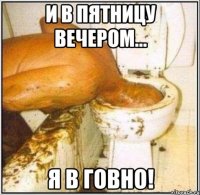 и в пятницу вечером... я в говно!