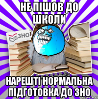 не пішов до школи нарешті нормальна підготовка до зно