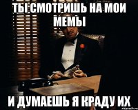 ты смотришь на мои мемы и думаешь я краду их