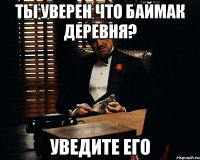 ты уверен что баймак деревня? уведите его