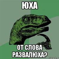 юха от слова развалюха?