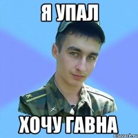 я упал хочу гавна