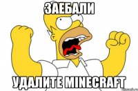 заебали удалите minecraft