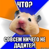 что? совсем ничего не дадите?!