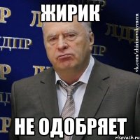 жирик не одобряет