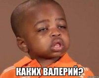  каких валерий?