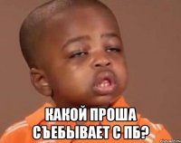  какой проша съебывает с пб?