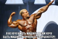  я не хочу иметь машину. я сам хочу быть машиной (арнольд шварценеггер)