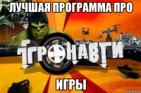 лучшая программа про игры