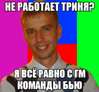 не работает триня? я всё равно с гм команды бью