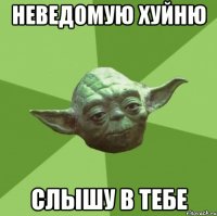 неведомую хуйню слышу в тебе