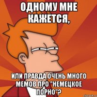 одному мне кажется, или правда очень много мемов про "немецкое порно"?