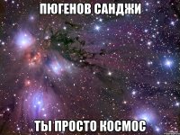 пюгенов санджи ты просто космос