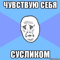 чувствую себя сусликом