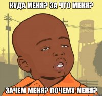 куда меня? за что меня? зачем меня? почему меня?