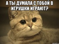 а ты думала с тобой в игрушки играют? 