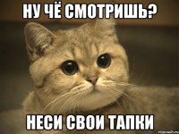 ну чё смотришь? неси свои тапки